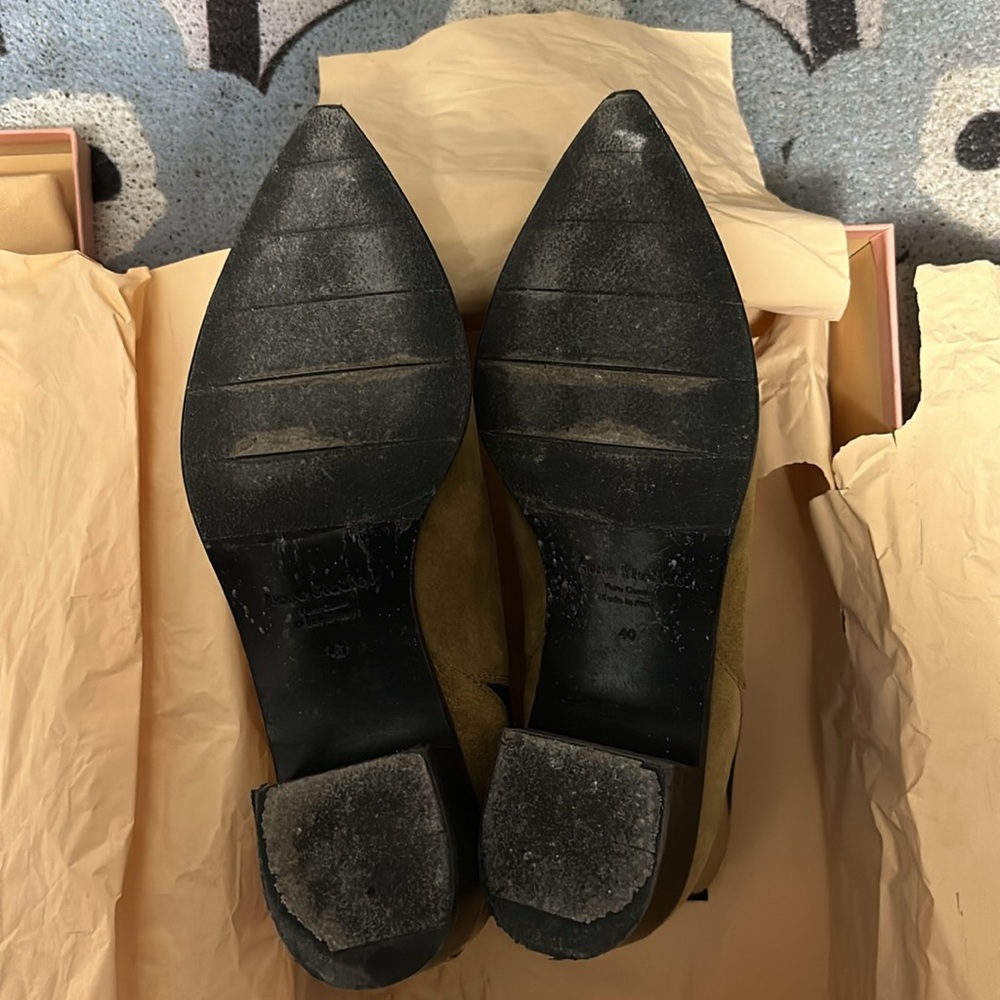 Acne Tan Suede Ankle Boots - Picture 6 of 6